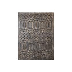 Foto van Ptmd osher grey mdf wavy carved wallpanel rough s