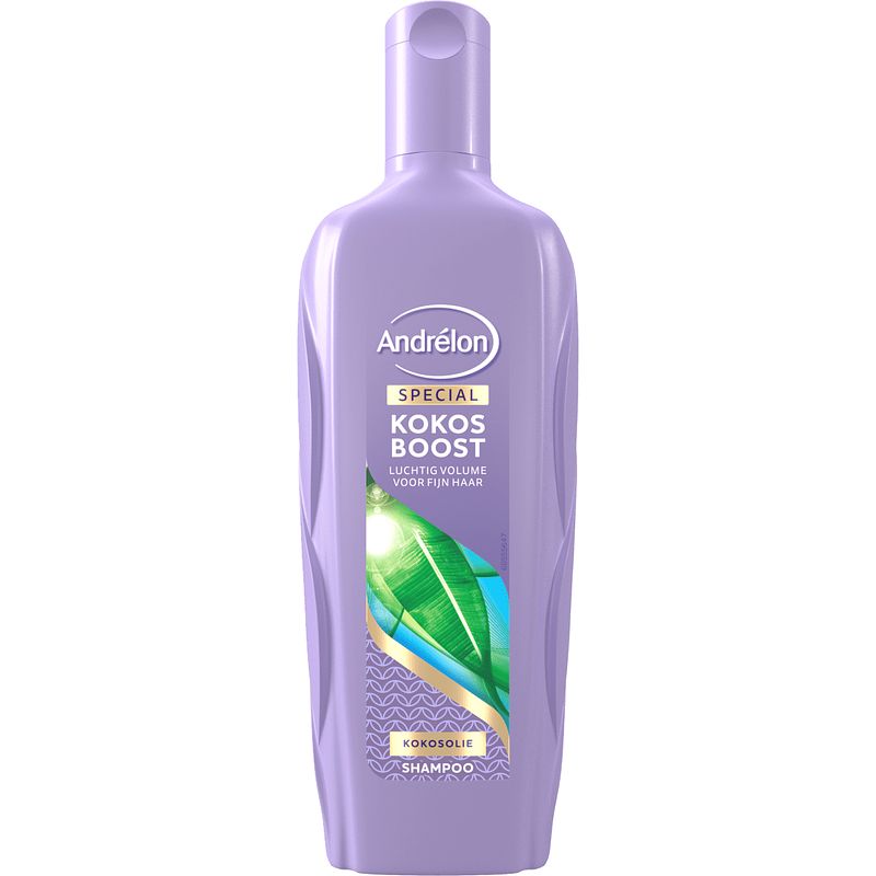 Foto van 1+1 gratis | andrelon special shampoo kokos boost 300ml aanbieding bij jumbo