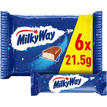 Foto van Milky way chocolade 6 stuks 129g bij jumbo