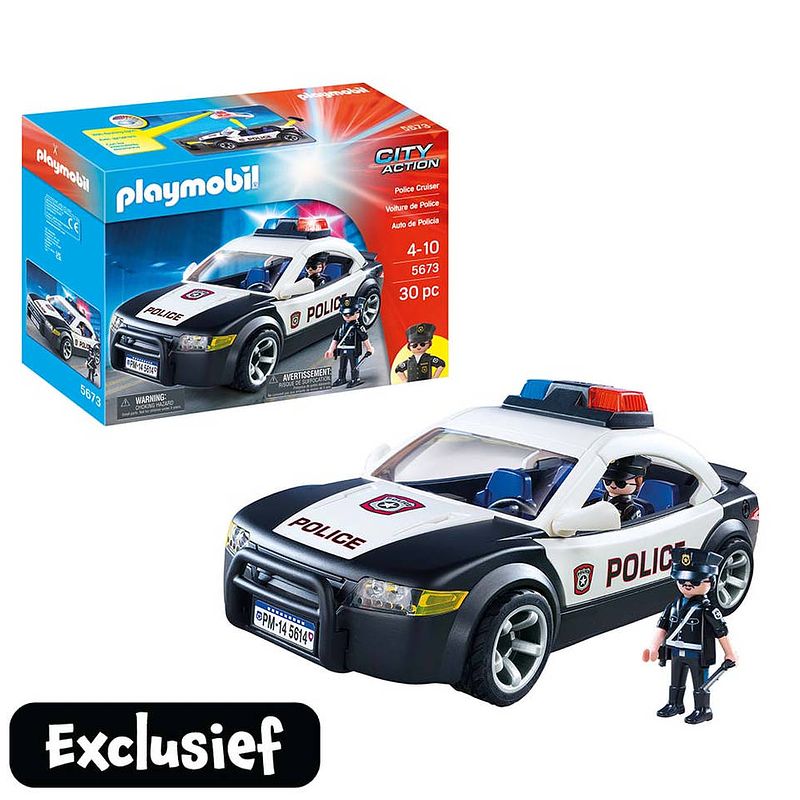 Foto van Playmobil city action politiewagen met zwaailicht 5673