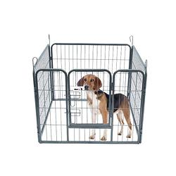 Foto van Maxxpet puppykennel - puppyren - honden bench - 4-delig - 81x79cm