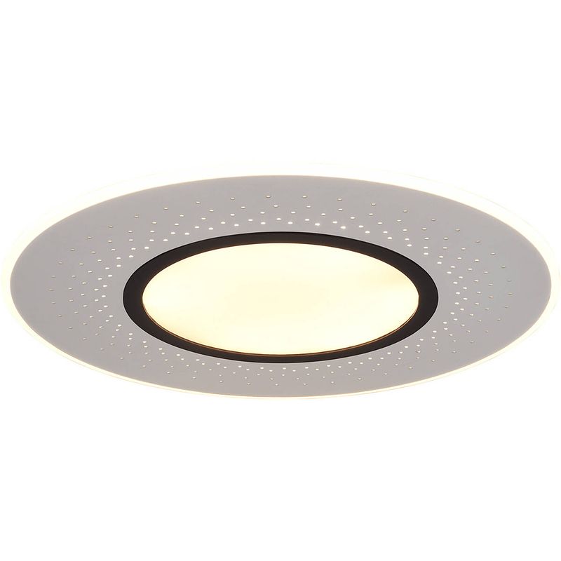 Foto van Led plafondlamp - plafondverlichting - trion virsa - 70w - aanpasbare kleur - dimbaar - afstandsbediening - rond - mat