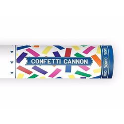 Foto van Confetti papier kanonnen kleuren mix 20 cm - confetti