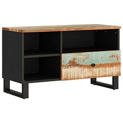 Foto van Vidaxl tv-meubel 80x33x46 cm massief hergebruikt hout en bewerkt hout