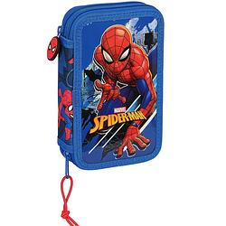 Foto van Spiderman gevuld etui great power - 28 stuks - 19,5 x 12,5 x 4 cm- polyester