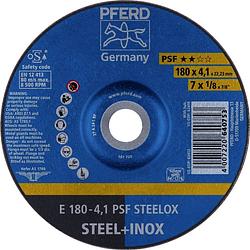 Foto van Pferd 62017950 e 180-4,1 psf steelox afbraamschijf gebogen 180 mm 22.23 mm 10 stuk(s)