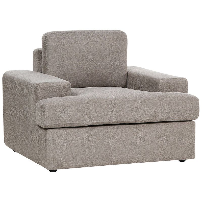 Foto van Beliani alla - fauteuil-bruin-polyester