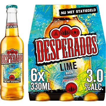 Foto van Desperados lime bier fles 6x330ml bij jumbo