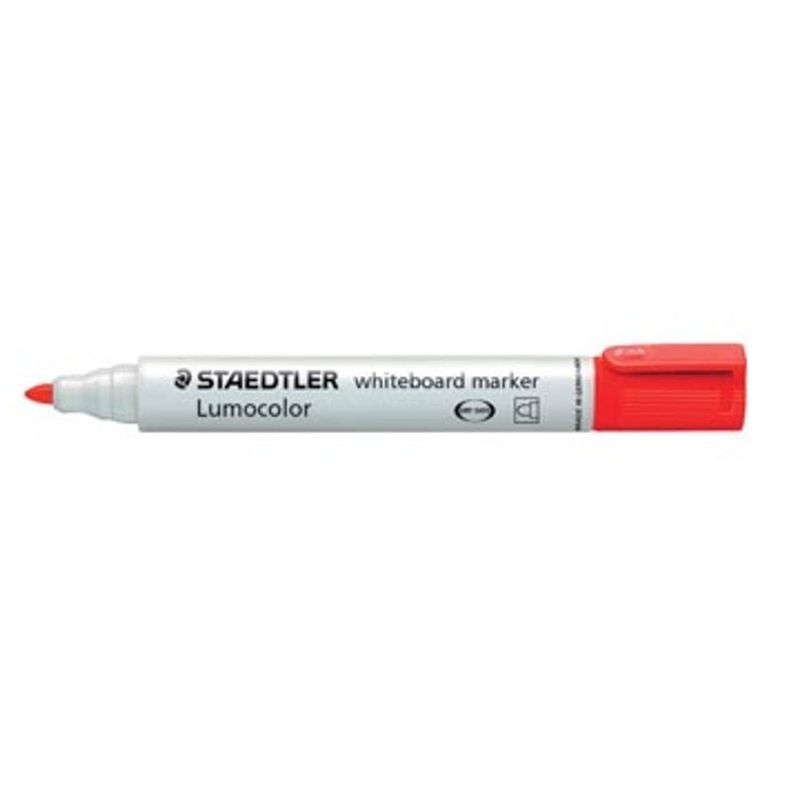 Foto van Staedtler lumocolor whiteboardmarker rood