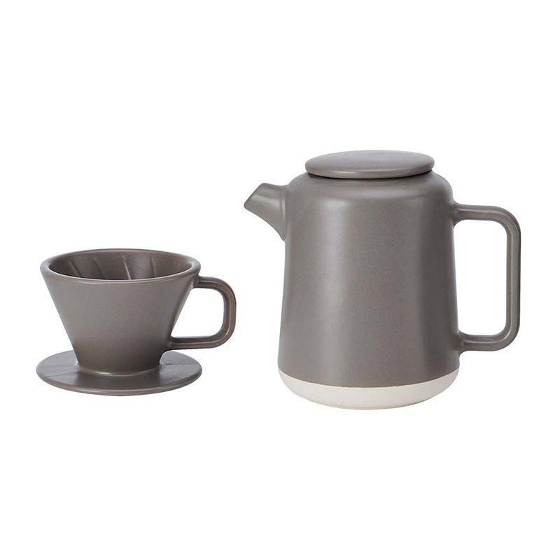 Foto van La cafetiere - pour over koffie set - handmatige koffiezetmethode - keramiek - la cafetiere seville