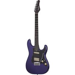 Foto van Schecter mv-6 metallic purple elektrische gitaar