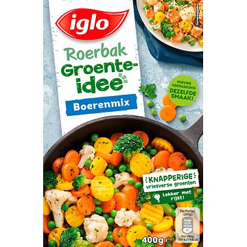 Foto van Iglo roerbak groenteidee boerenmix 400g bij jumbo