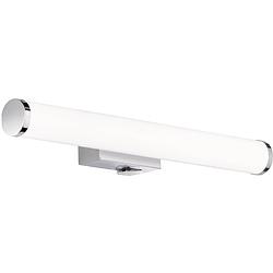 Foto van Led spiegelverlichting - trion matero - 4w - spatwaterdicht ip44 - warm wit 3000k - glans chroom - aluminium