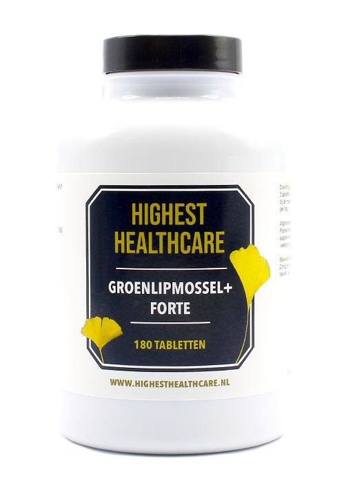 Foto van Highest healthcare groenlipmossel + forte tabletten