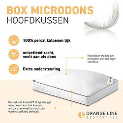 Foto van Hoofdkussen box - microdons - geschikt voor - dekbed-discounter.nl