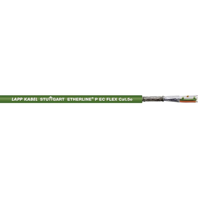 Foto van Lapp 2170431-500 netwerkkabel cat 5e sf/utp 2 x 2 x 0.12 mm² groen 500 m