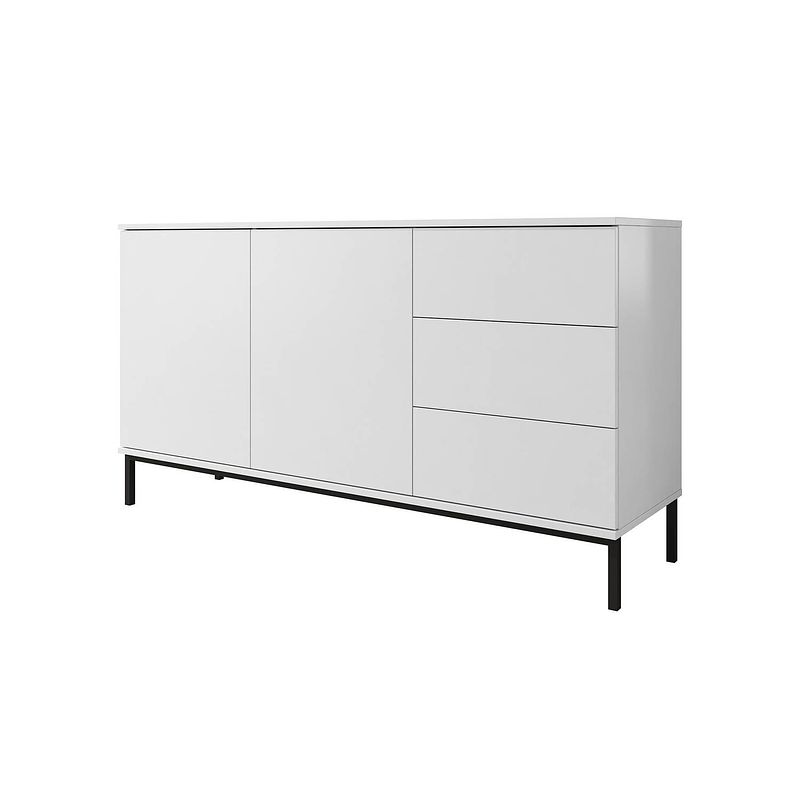 Foto van Meubella dressoir queen - wit - 150 cm