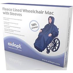 Foto van Aidapt regenjas rolstoel - fleecevoering extra dikke fleecelaag winterklaar