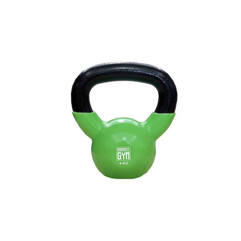 Foto van Orange gym - vinyl kettlebell - 4kg