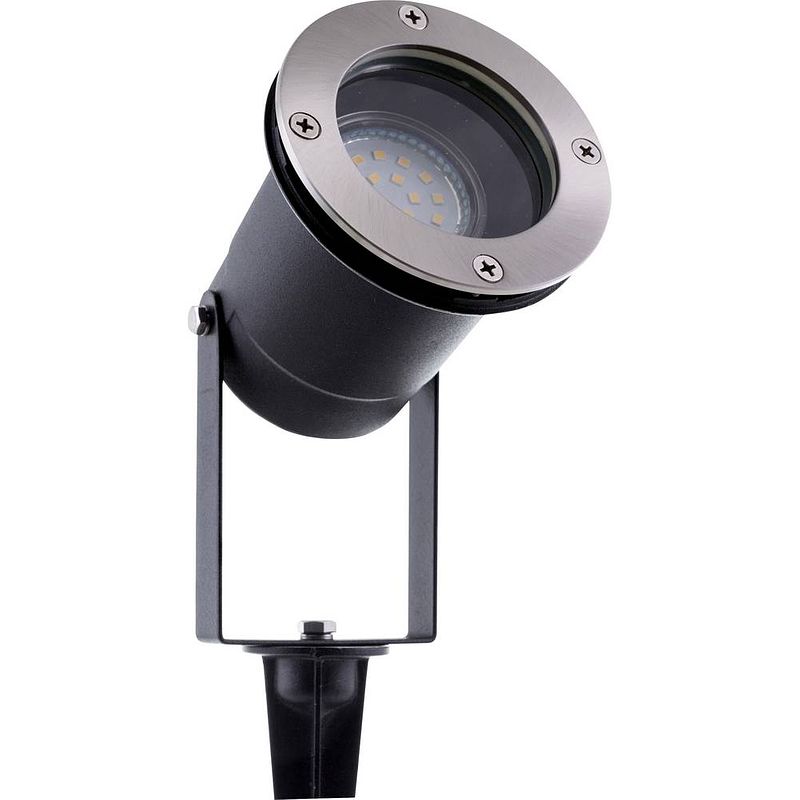 Foto van Heitronic 37113 erding led-tuinschijnwerper led gu5.3 rvs