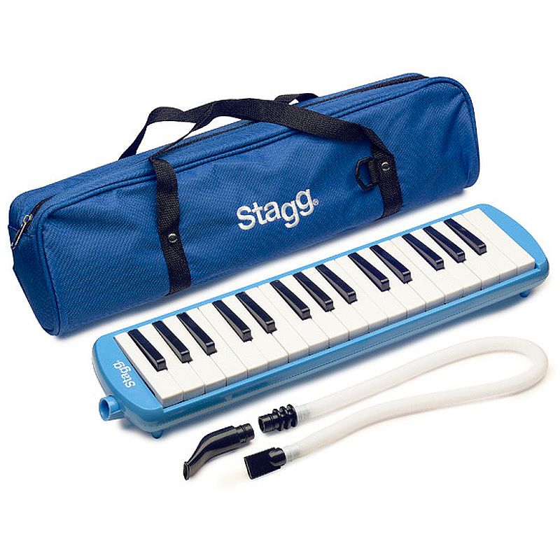 Foto van Stagg melosta32 bl melodica blauw incl. hoes