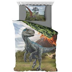 Foto van Jurassic world dekbedovertrek t-rex - eenpersoons - 140 x 200 cm - polyester