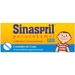 Foto van Sinaspril paracetamol tabletten 120mg