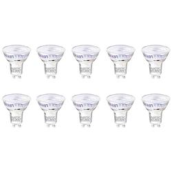 Foto van Sygonix sy-5237738 led-lamp energielabel e (a - g) gu10 3.6 w = 50 w warmwit (ø x h) 50 mm x 54 mm niet dimbaar 10 stuk(s)