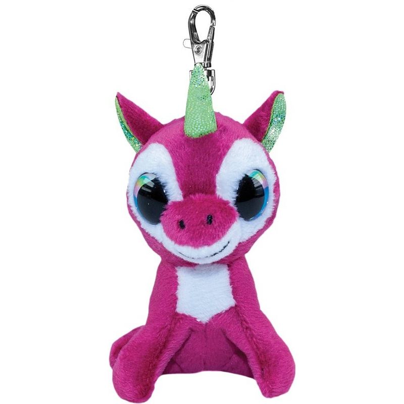 Foto van Lumo stars sleutelhanger unicorn taiga roze 8,5 cm