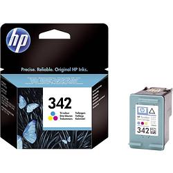 Foto van Hp cartridge 342 origineel cyaan, magenta, geel c9361ee cartridge