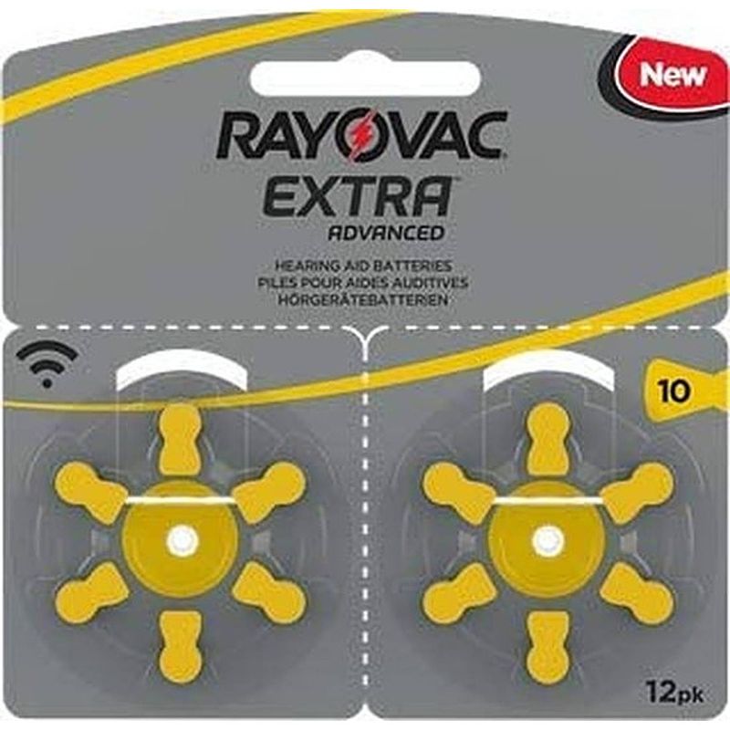 Foto van Rayovac extra hoorbatterijen 10 geel 120-pack