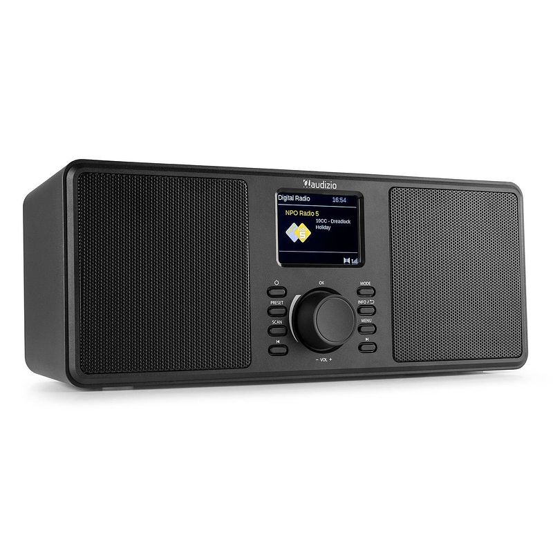 Foto van Dab radio - audizio monza - stereo dab+ en fm radio met bluetooth - 50w - zwart