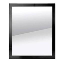 Foto van Wandspiegel vierkant met metalen frame zwart 40 x 50 cm - spiegels