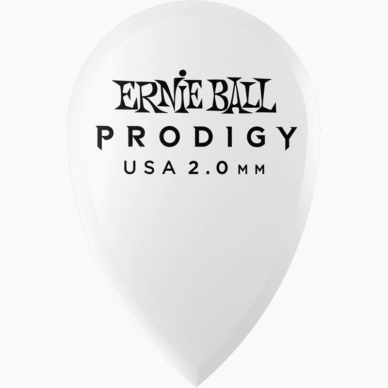 Foto van Ernie ball 9336 prodigy teardrop 2.0 mm plectrumset (6 stuks)