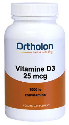 Foto van Ortholon vitamine d3 25 mcg softgels