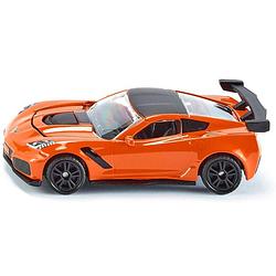 Foto van Siku chevrolet corvette zr1 staal 8,1 cm oranje/zwart (1534)