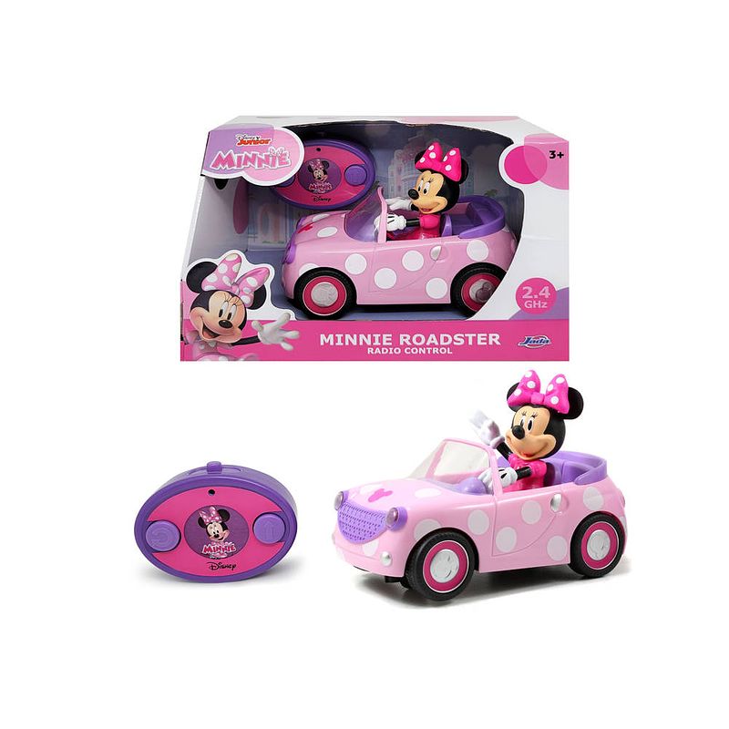 Foto van Minnie mouse roadster op afstand bestuurbare auto