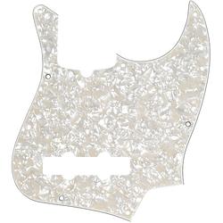 Foto van Fender 10-hole contemporary jazz bass pickguard aged white pearl slagplaat voor fender jazz bass