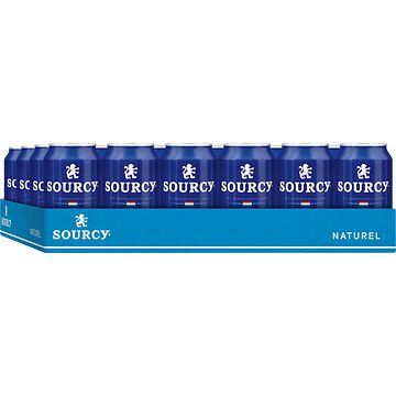 Foto van Sourcy blauw mineraalwater blik 24 x 330ml bij jumbo