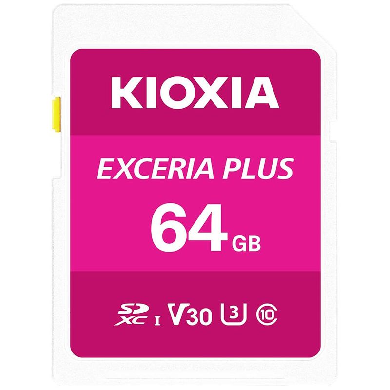 Foto van Kioxia exceria plus sdxc-kaart 64 gb uhs-i, v30 video speed class