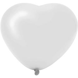 Foto van Haza original hartballonnen wit 6 stuks 25 cm
