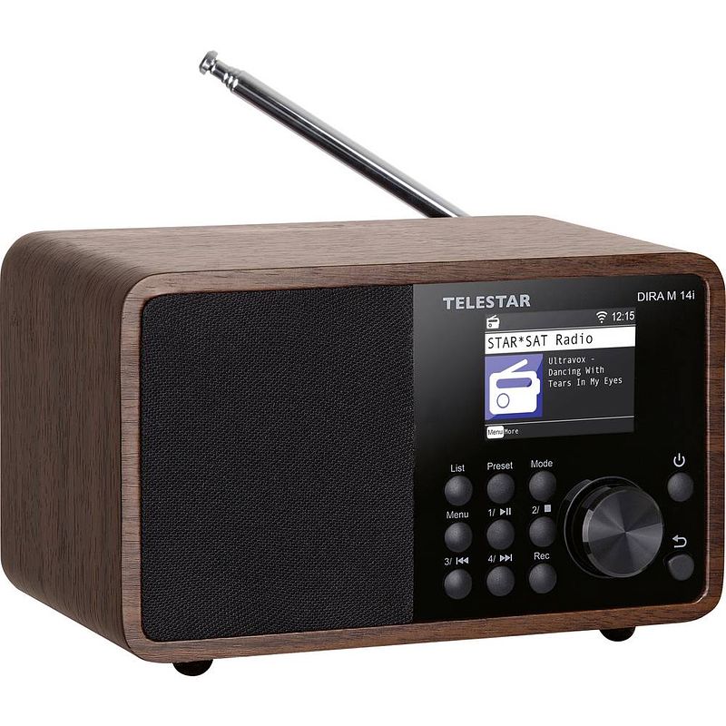 Foto van Telestar dira m 14i tafelradio met internetradio internet, dab+, vhf (fm) aux, bluetooth, dab+, dlna, internetradio, fm, usb, wifi opnamefunctie, geschikt voor