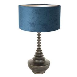 Foto van Steinhauer bois tafellamp -- antiekzwart en blauw