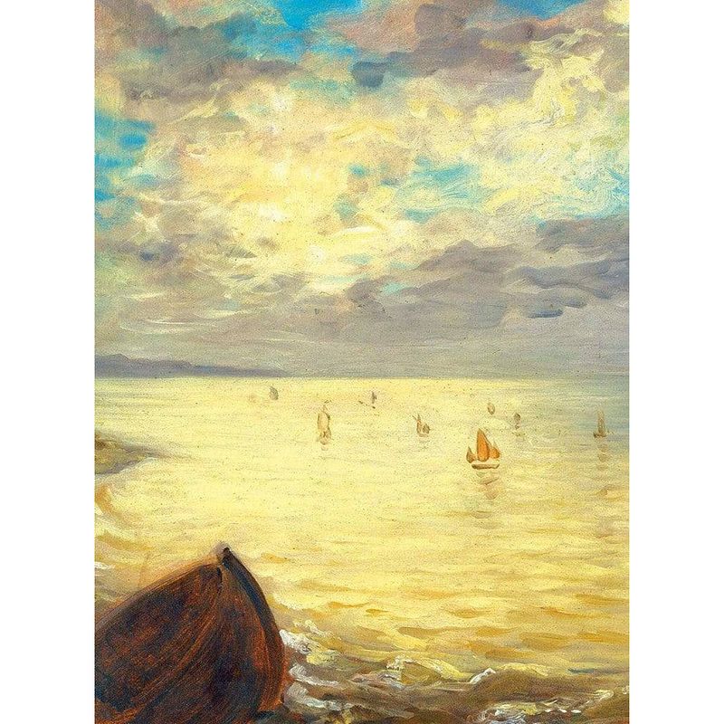 Foto van Wizard+genius delacroix the sea vlies fotobehang 192x260cm 4-banen