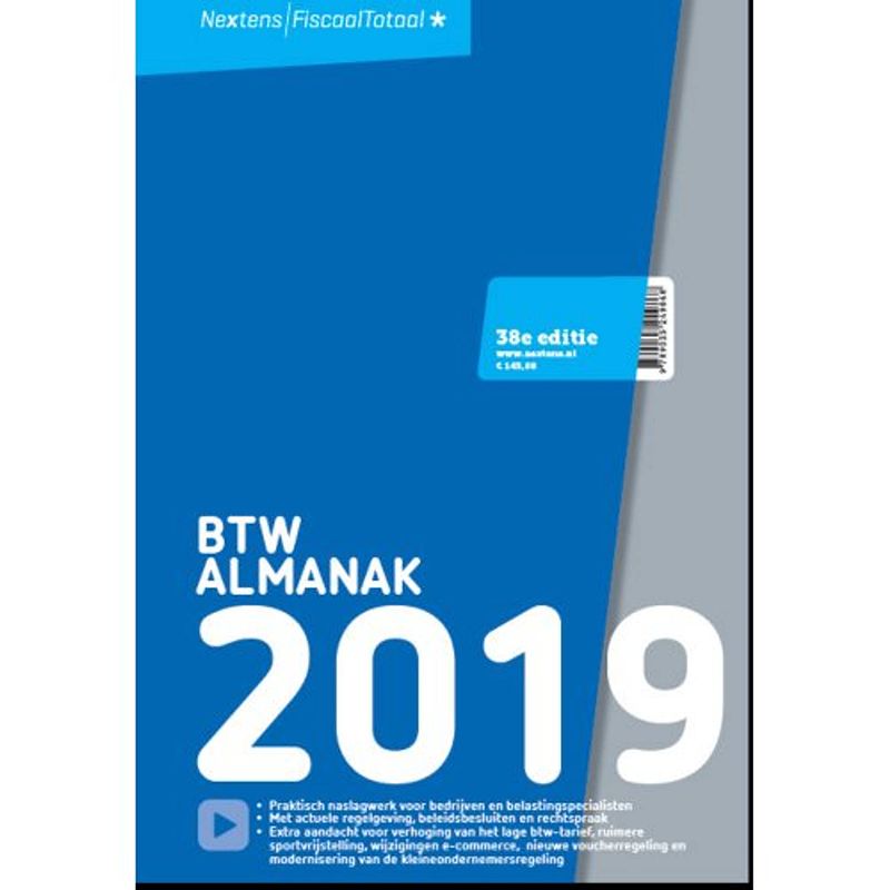 Foto van Nextens btw almanak 2019