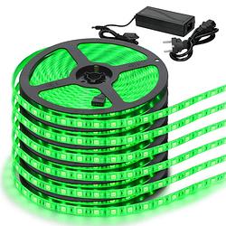 Foto van Led smd green waterproof strip 30m 60 led met 5a stroomvoorziening