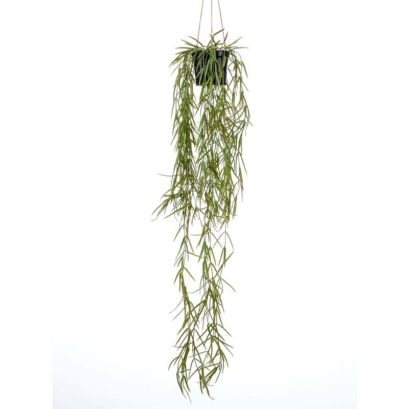 Foto van Emerald kunstplant hangend in pot wasbloem 80 cm