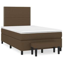 Foto van The living store boxspringbed - comfortable - bed - afmeting- 203 x 120 x 118/128 cm - ken- duurzaam materiaal