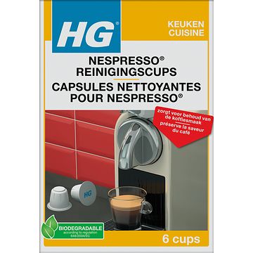 Foto van Hg apparaten reinigingscups voor nespresso machines 6 x 3g bij jumbo