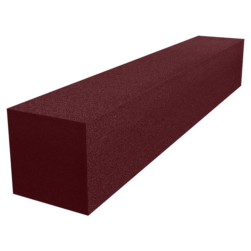 Foto van Auralex studiofoam cornerfill burgundy 10x10x61cm absorptiebalk rood (9-delig)